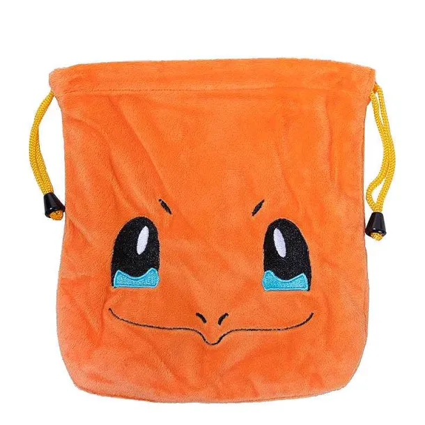 Plusch Tasche Mit Kordel In Pokemon Motiven