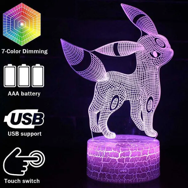 Pocket Monster Nachtara Umbreon 3D Lampe
