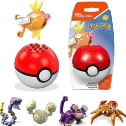 Pokeball Baustein Mit Pokemon Figur - Verschiedene Motive