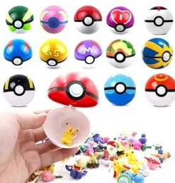 Pokeball Kollektion Mit 13 Ballen Und 15 Figuren