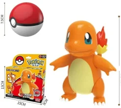 Pokeball Spielzeug Mit Figur (Gengar, Pikachu, Glumanda, Bisasam, Schiggy, Enton, Mew, Evoli Etc.)