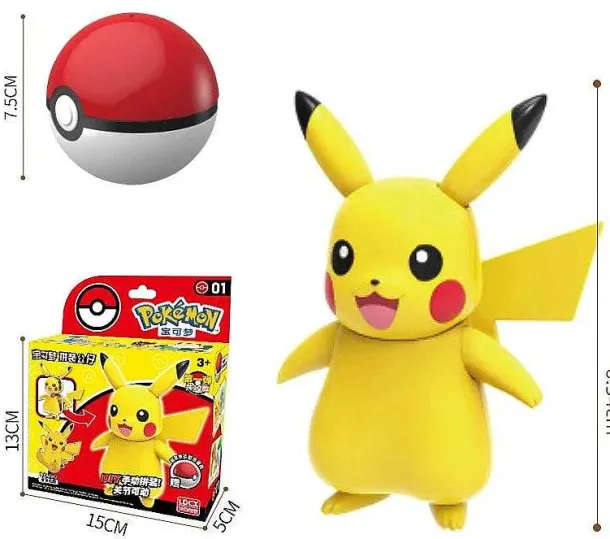 Pokeball Spielzeug Mit Figur (Gengar, Pikachu, Glumanda, Bisasam, Schiggy, Enton, Mew, Evoli Etc.)