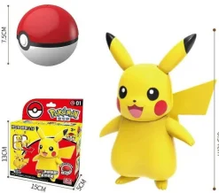 Pokeball Spielzeug Mit Figur (Gengar, Pikachu, Glumanda, Bisasam, Schiggy, Enton, Mew, Evoli Etc.)
