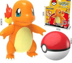 Pokeball Spielzeug Mit Figur (Gengar, Pikachu, Glumanda, Bisasam, Schiggy, Enton, Mew, Evoli Etc.)