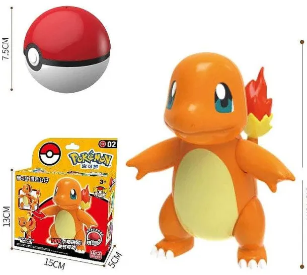Pokeball Spielzeug Mit Figur (Gengar, Pikachu, Glumanda, Bisasam, Schiggy, Enton, Mew, Evoli Etc.)