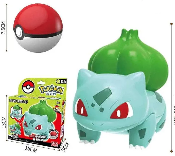 Pokeball Spielzeug Mit Figur (Gengar, Pikachu, Glumanda, Bisasam, Schiggy, Enton, Mew, Evoli Etc.)