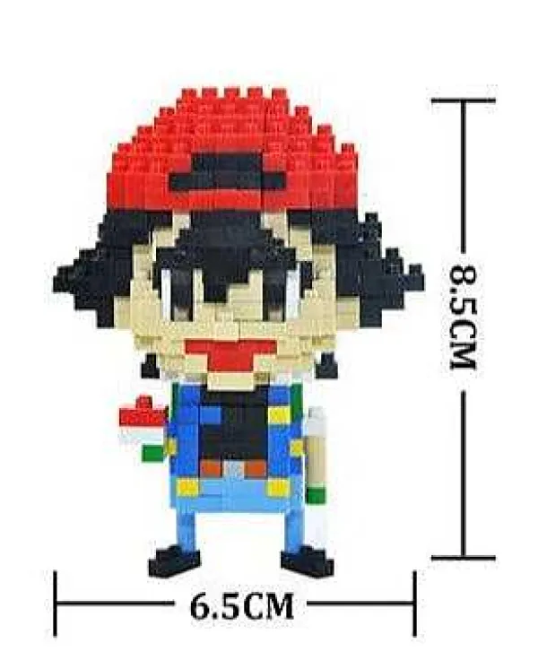 Pokemon Ash Ketchum, Pokeball Baustein Set (4 Motive Zur Auswahl)