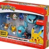 Pokemon Battle Set Mit Pikachu, Robball, Bauz, Cosmog, Metang, Evoli, Flamiau Und Woingenau Figuren