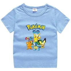 Pokemon Baumwolle T-Shirt Fur Kinder - Viele Motive Und Farben