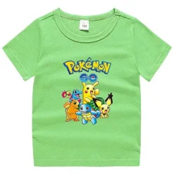 Pokemon Baumwolle T-Shirt Fur Kinder - Viele Motive Und Farben