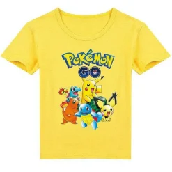 Pokemon Baumwolle T-Shirt Fur Kinder - Viele Motive Und Farben