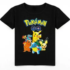 Pokemon Baumwolle T-Shirt Fur Kinder - Viele Motive Und Farben
