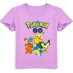 Pokemon Baumwolle T-Shirt Fur Kinder - Viele Motive Und Farben
