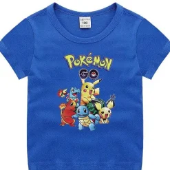 Pokemon Baumwolle T-Shirt Fur Kinder - Viele Motive Und Farben