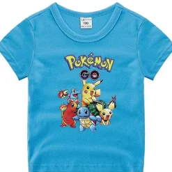 Pokemon Baumwolle T-Shirt Fur Kinder - Viele Motive Und Farben