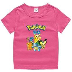 Pokemon Baumwolle T-Shirt Fur Kinder - Viele Motive Und Farben