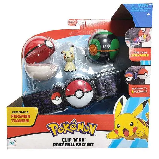Pokemon Clip N Carry Spielzeug Gurtel Mit Mimigma Mimikyu Figur