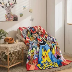 Pokemon Decke In Vielen Motiven (Pikachu, Evoli Etc.)