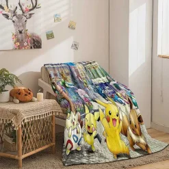Pokemon Decke In Vielen Motiven (Pikachu, Evoli Etc.)