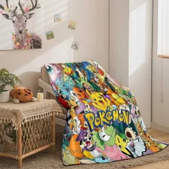 Pokemon Decke In Vielen Motiven (Pikachu, Evoli Etc.)