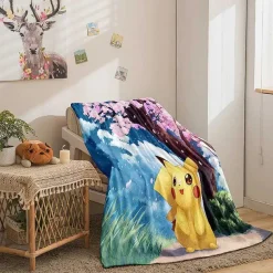 Pokemon Decke In Vielen Motiven (Pikachu, Evoli Etc.)