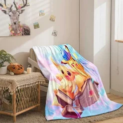 Pokemon Decke In Vielen Motiven (Pikachu, Evoli Etc.)