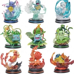 Pokemon Dekorative Sammelfiguren Charmander Squirtle Bulbasaur Chikorita Ivysaur Cyndaquil Vulpix
