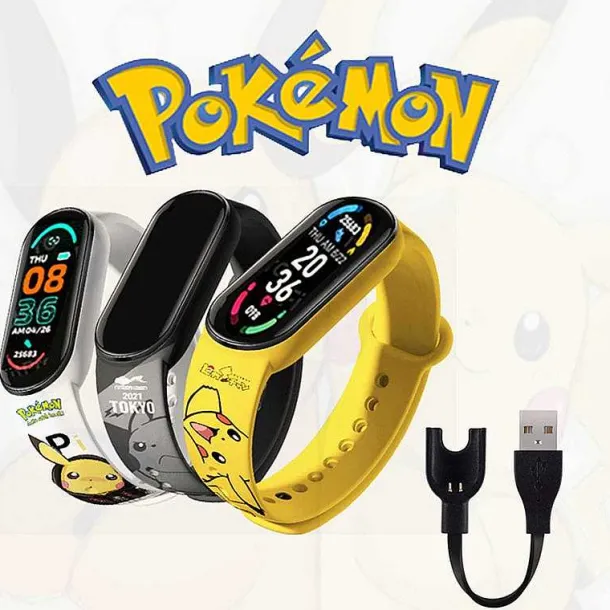 Pokemon Digitale Led Kinder Armbanduhr Mit Ladefunktion