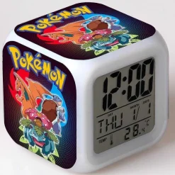 Pokemon Digital Wecker / Uhr - 7 Farben (19 Verschiedene Motive)