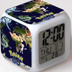 Pokemon Digital Wecker / Uhr - 7 Farben (19 Verschiedene Motive)