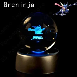 Pokemon 3D Krystal Ball Pikachu Gengar Mew Mewtwo Etc.