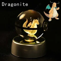Pokemon 3D Krystal Ball Pikachu Gengar Mew Mewtwo Etc.