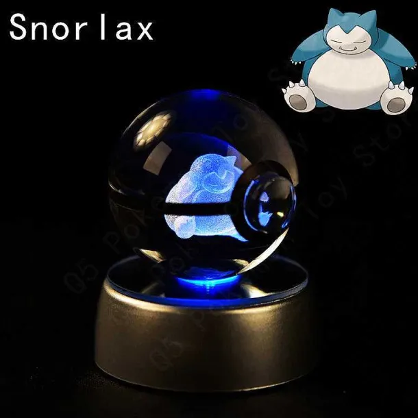 Pokemon 3D Krystal Ball Pikachu Gengar Mew Mewtwo Etc.