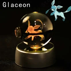Pokemon 3D Krystal Ball Pikachu Gengar Mew Mewtwo Etc.