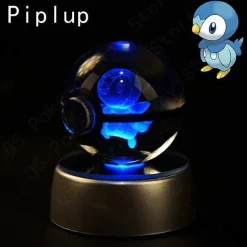 Pokemon 3D Krystal Ball Pikachu Gengar Mew Mewtwo Etc.