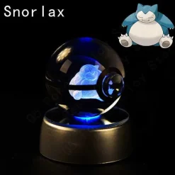Pokemon 3D Krystal Ball Pikachu Gengar Mew Mewtwo Etc.