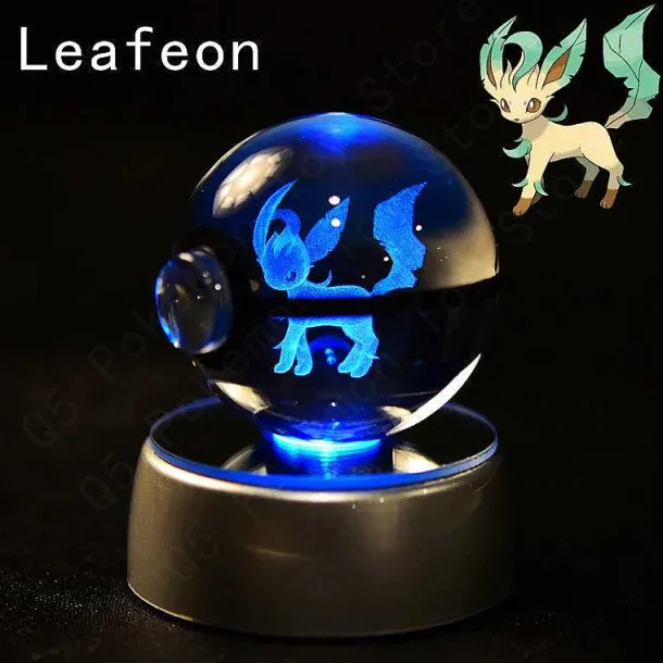 Pokemon 3D Krystal Ball Pikachu Gengar Mew Mewtwo Etc.