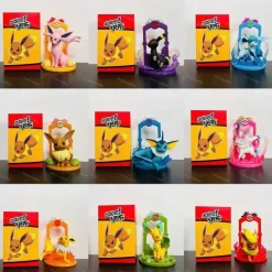 Pokemon Eeveelution Figuren Set (9 Stk.) Evoli, Sylveon Espeon Glaceon Leafeon Etc.