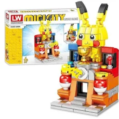 Pokemon Enton, Pikachu, Schiggy, Evoli 4In1 Strasen Baustein Set