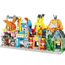 Pokemon Enton, Pikachu, Schiggy, Evoli 4In1 Strasen Baustein Set