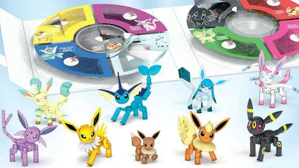 Pokemon Evoli Legendares Evolitionsset Mit 9 Figuren Mit 470 Bausteinen, Spielzeug