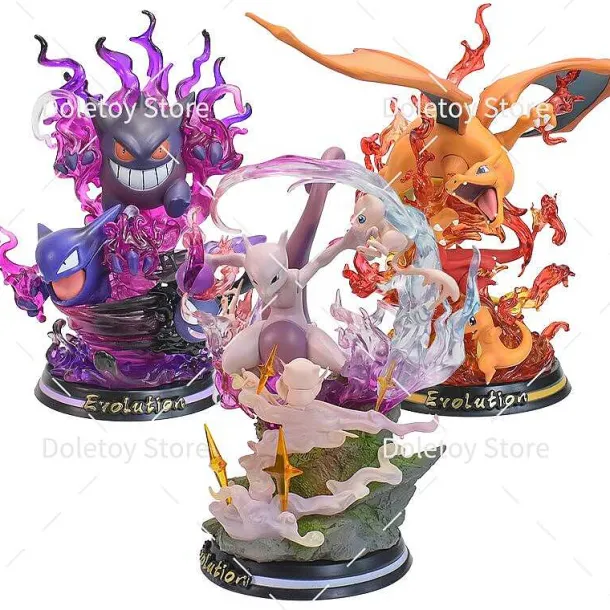 Pokemon Evolution Figuren Glura,Charizard, Mewtwo Oder Gengar
