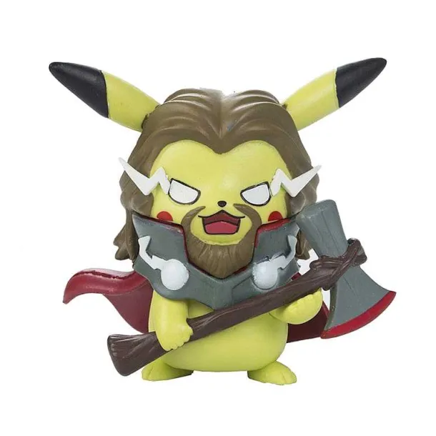 Pokemon Figuren - Pikachu Cosplay Als Captain America Iron Man Hulk Thanos Ant Man Thor (Ca. 10Cm)
