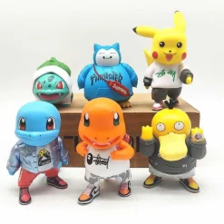Pokemon Figuren Set - Pikachu Squirtle Charmander Psyduck