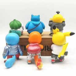 Pokemon Figuren Set - Pikachu Squirtle Charmander Psyduck