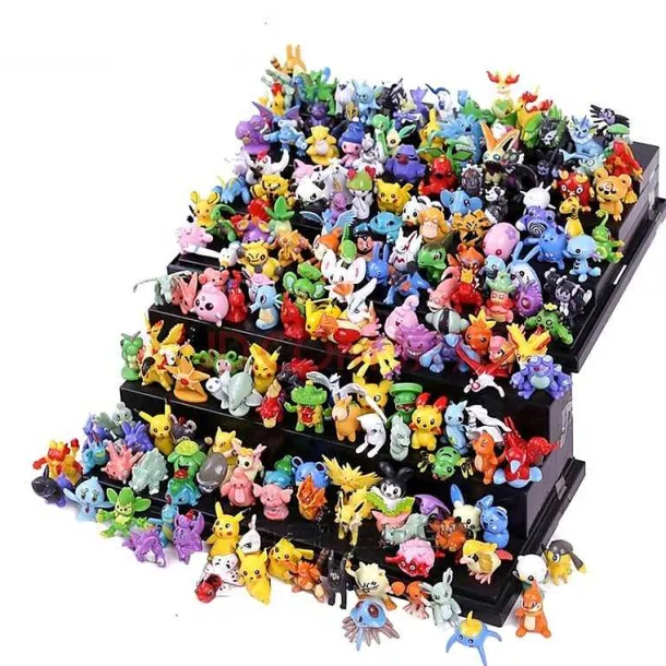 Pokemon Figuren Sets (2-3Cm) Mit 24, 48, 72, 96, 120 Oder 144 Figuren