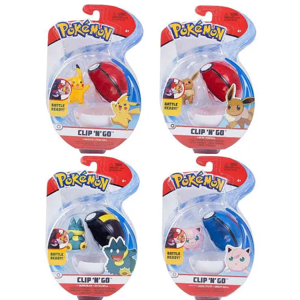 Pokemon Figur Mit Pokeball Clip N Go Spielzeug