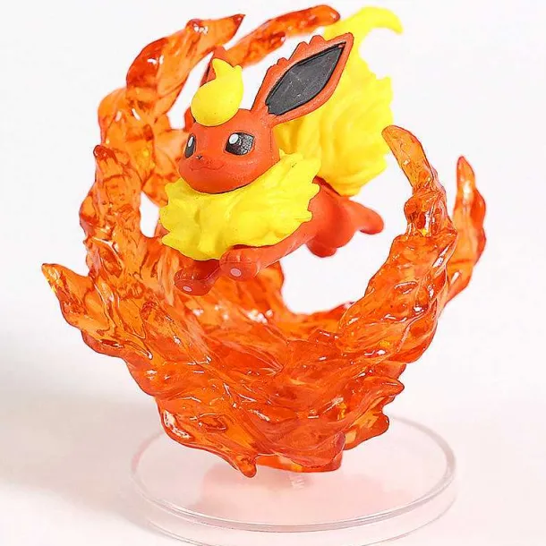 Pokemon Flareon Jolteon Umbreon Eevee Vulpix Rowlet Jigglypuff Cubone Litten Espeon Absol Sammel Figuren
