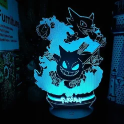 Pokemon Gengar Nacht Lampe Licht Mit Farbwechsel