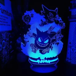 Pokemon Gengar Nacht Lampe Licht Mit Farbwechsel
